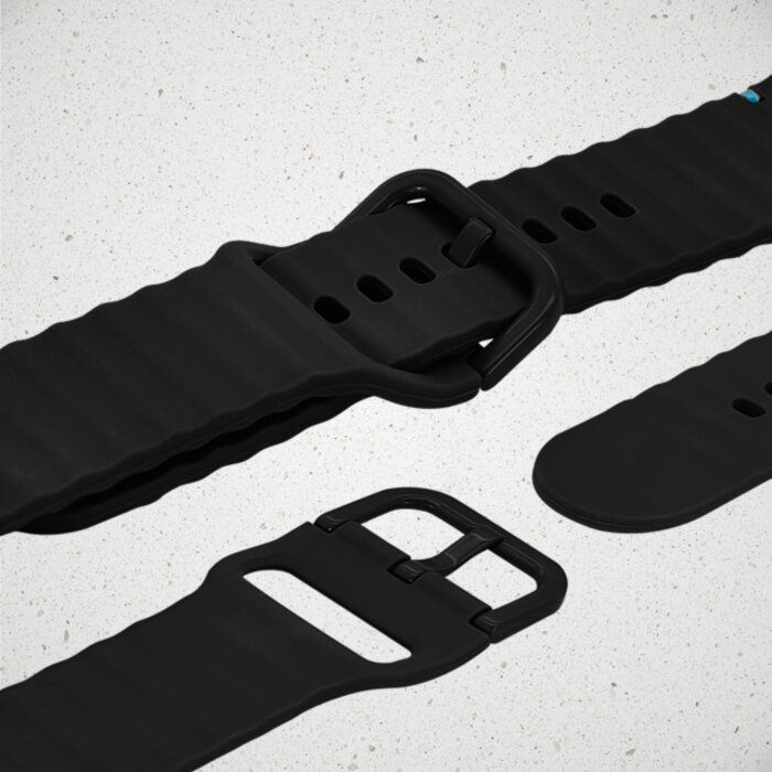 Mobilize Mobilize Silicon Watch Band - Buckle - for Apple 38/40/41/(Gen 10+) 42mm - Black