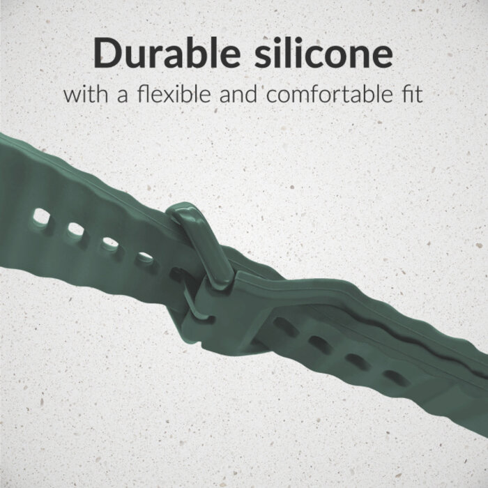 Mobilize Mobilize Silicon Watch Band - Buckle - for Apple 38/40/41/(Gen 10+) 42mm - Green