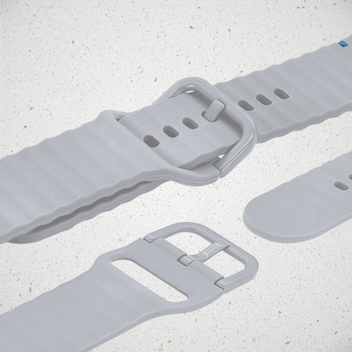 Mobilize Mobilize Silicon Watch Band - Buckle - for Apple 38/40/41/(Gen 10+) 42mm - Grey