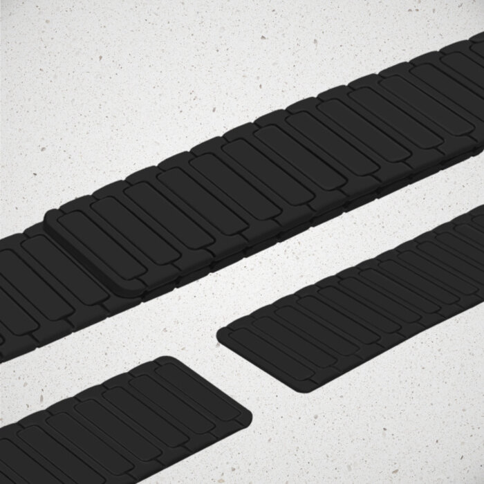 Mobilize Mobilize Silicon Watch Band - Magnetic - for Apple 42 (Gen 1 t/m 3)/44/45/46/49mm - Black