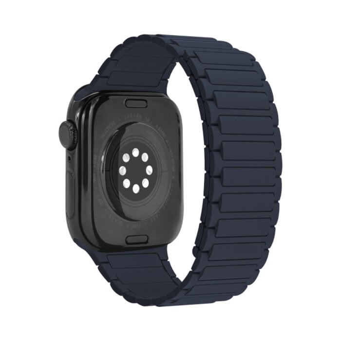 Mobilize Mobilize Silicon Watch Band - Magnetic - for Apple 42 (Gen 1 t/m 3)/44/45/46/49mm - Blue
