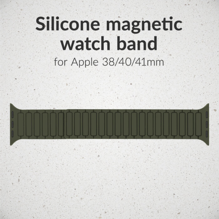 Mobilize Mobilize Silicon Watch Band - Magnetic - for Apple 38/40/41/(Gen 10+) 42mm - Green