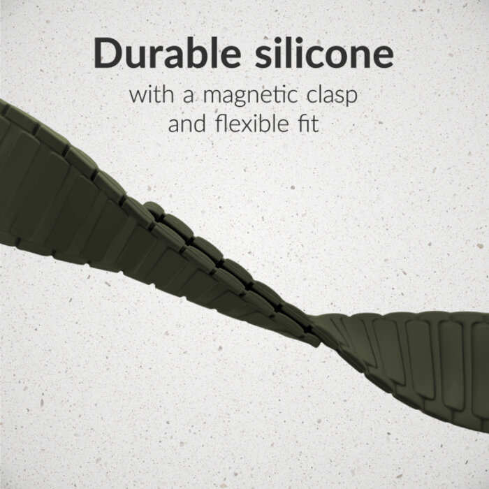 Mobilize Mobilize Silicon Watch Band - Magnetic - for Apple 38/40/41/(Gen 10+) 42mm - Green