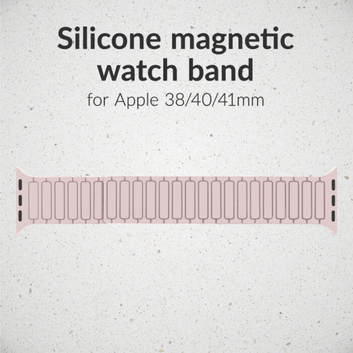Mobilize Mobilize Silicon Watch Band - Magnetic - for Apple 38/40/41/(Gen 10+) 42mm - Pink