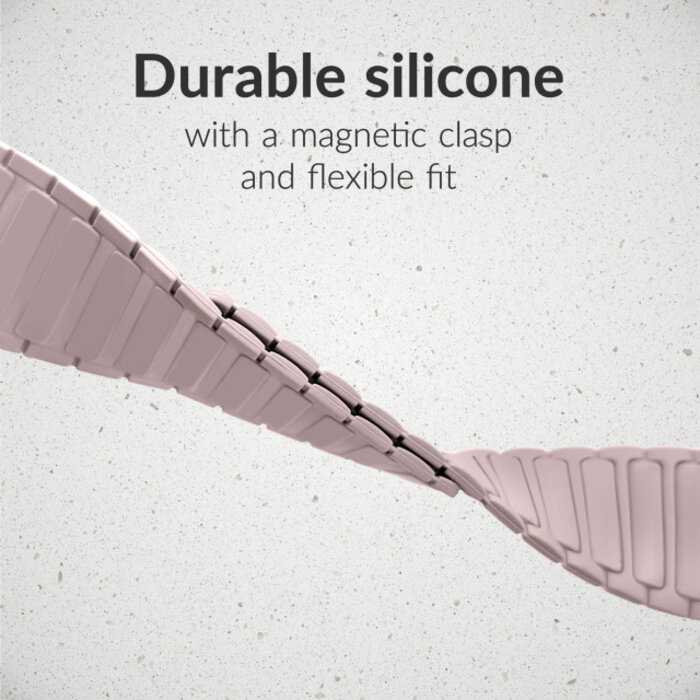 Mobilize Mobilize Silicon Watch Band - Magnetic - for Apple 38/40/41/(Gen 10+) 42mm - Pink