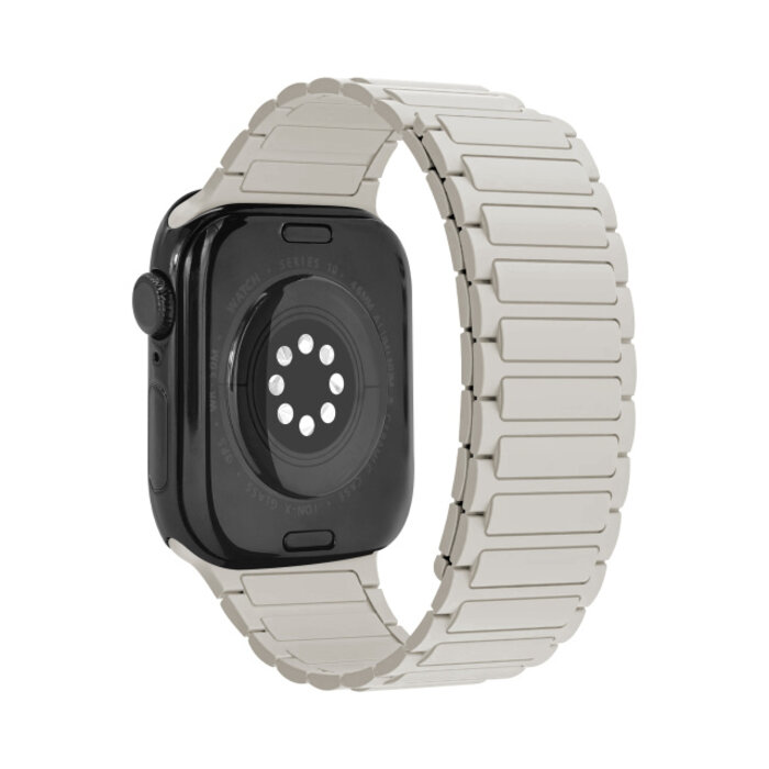 Mobilize Mobilize Silicon Watch Band - Magnetic - for Apple 38/40/41/(Gen 10+) 42mm - Starlight