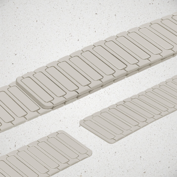 Mobilize Mobilize Silicon Watch Band - Magnetic - for Apple 38/40/41/(Gen 10+) 42mm - Starlight