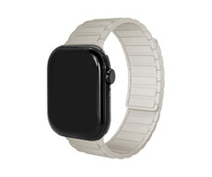 Mobilize Mobilize Silicon Watch Band - Magnetic - for Apple 42 (Gen 1 t/m 3)/44/45/46/49mm - Starlight