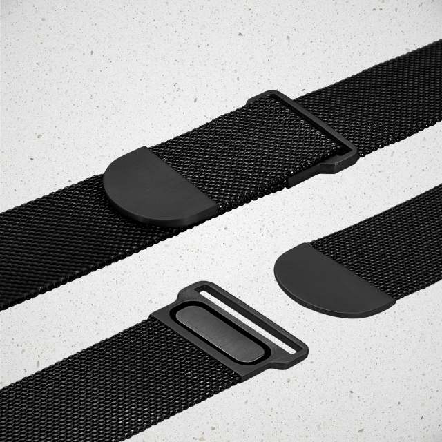 Mobilize Mobilize Milanese Horlogeband voor Apple Watch 38/40/41/42mm - Zwart