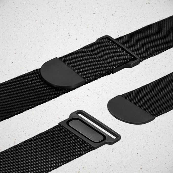 Mobilize Mobilize Milanese Watch Band - for Apple 42 (Gen 1 t/m 3)/44/45/46/49mm - Black