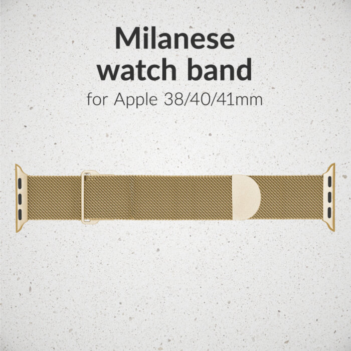 Mobilize Mobilize Milanese Watch Band - for Apple 38/40/41/(Gen 10+) 42mm - Gold