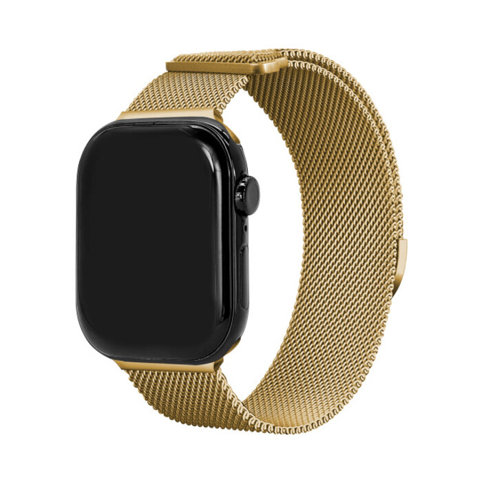 Mobilize Mobilize Milanese Watch Band - for Apple 42 (Gen 1 t/m 3)/44/45/46/49mm - Gold