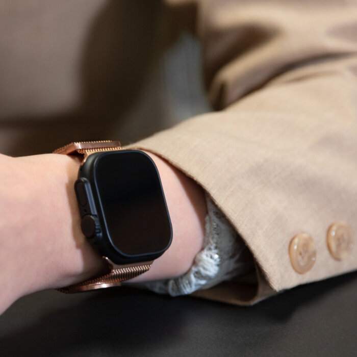 Mobilize Mobilize Milanese Watch Band - for Apple 38/40/41/(Gen 10+) 42mm - Rose Gold