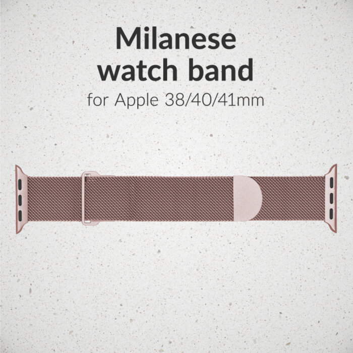 Mobilize Mobilize Milanese Watch Band - for Apple 38/40/41/(Gen 10+) 42mm - Pink