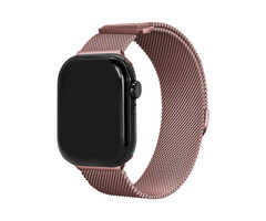 Mobilize Mobilize Milanese Watch Band - for Apple 42 (Gen 1 t/m 3)/44/45/46/49mm - Pink