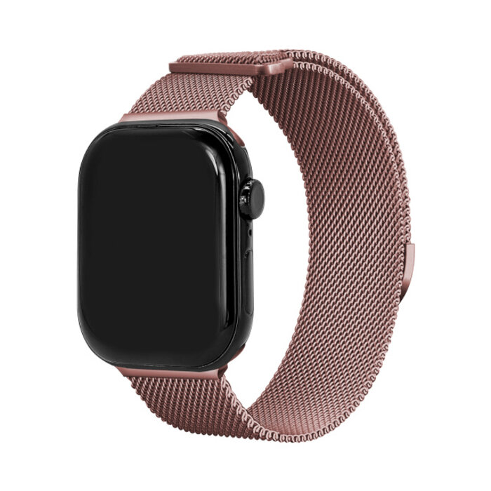 Mobilize Mobilize Milanese Watch Band - for Apple 42 (Gen 1 t/m 3)/44/45/46/49mm - Pink