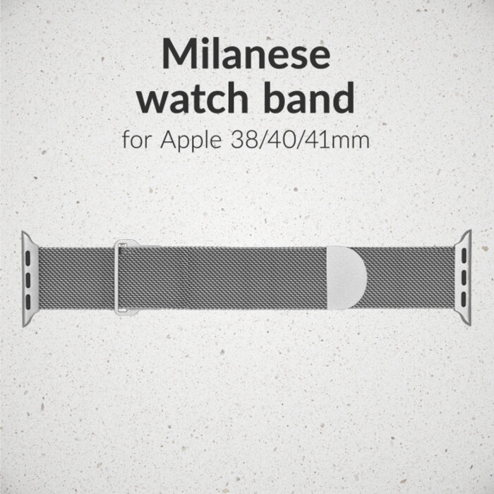 Mobilize Mobilize Milanese Watch Band - for Apple 38/40/41/(Gen 10+) 42mm - Silver