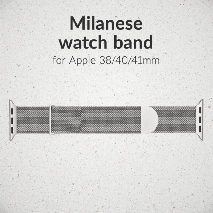 Mobilize Mobilize Milanese Watch Band - for Apple 38/40/41/(Gen 10+) 42mm - Starlight