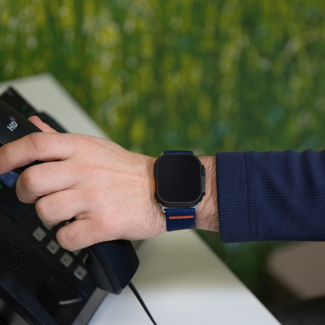 Mobilize Mobilize Nylon Watch Band Elastic - Apple Watch 38/40/41/42mm (Gen 10+) - Blauw