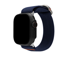 Mobilize Mobilize Elastische Nylon Horlogeband voor Apple Watch 42/44/45/46/49mm - Blauw