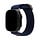 Mobilize Elastische Nylon Horlogeband voor Apple Watch 42/44/45/46/49mm - Blauw