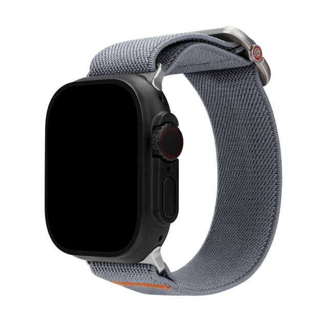 Mobilize Mobilize Elastische Nylon Horlogeband Apple Watch 38/40/41/42mm - Grijs