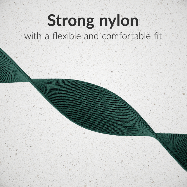 Mobilize Mobilize Elastische Nylon Horlogeband voor Apple Watch 38/40/41/42mm - Groen