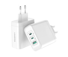 Mobilize Mobilize GaN Snellader 100W - 2x USB-C + 1x USB-A - PD / PPS - Wit