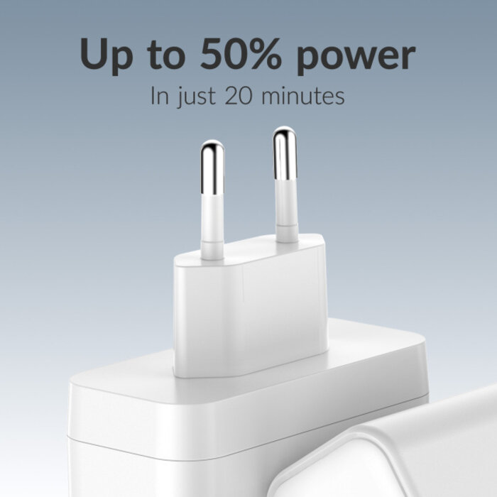 Mobilize Mobilize Wall Charger 2x USB-C + 1x USB GaN 100W with PD/PPS White