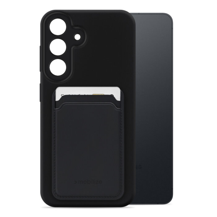 Mobilize Mobilize Rubber Gelly Card Case Samsung Galaxy S26+ 5G Matt Black