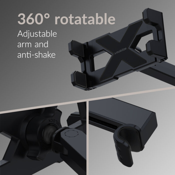 Mobilize Mobilize Headrest Tablet & Smartphone Car Holder Black