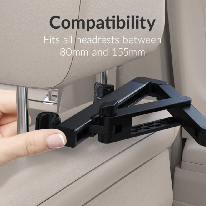 Mobilize Mobilize Headrest Tablet & Smartphone Car Holder Black