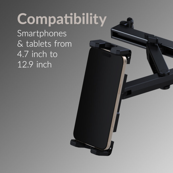 Mobilize Mobilize Headrest Tablet & Smartphone Car Holder Black