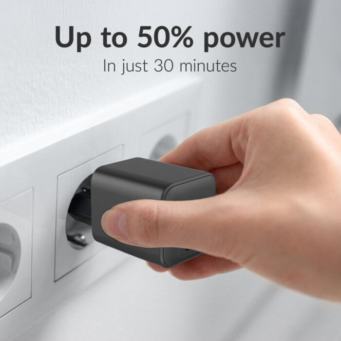 Mobilize Mobilize Wall Charger 2x USB-C GaN 45W with PD/PPS Black