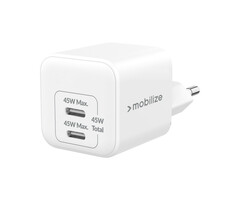 Mobilize Mobilize Wall Charger 2x USB-C GaN 45W with PD/PPS White