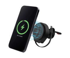 Mobilize Mobilize MagSafe Compatible Car Holder/Charger 25W Qi2.2 with Retractable USB-C Cable Black