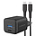Mobilize Wall Charger USB-C + USB GaN 30W with PD/PPS + USB-C Nylon Cable 1.2m Black