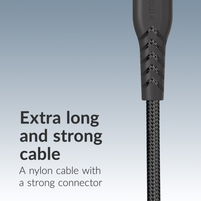 Mobilize Mobilize Wall Charger USB-C + USB GaN 30W with PD/PPS + USB-C Nylon Cable 1.2m Black