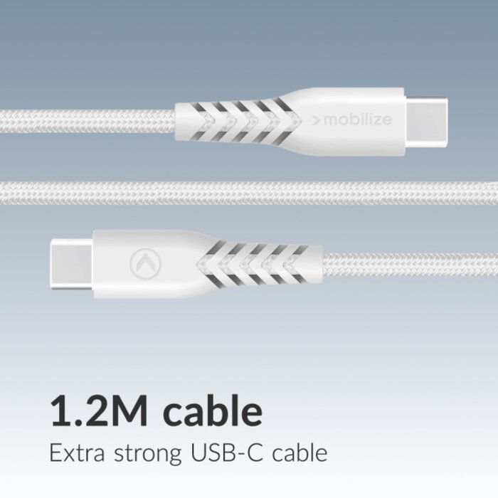 Mobilize Mobilize GaN 30W Thuislader USB-C + USB-A met USB-C Kabel 1.2m Wit