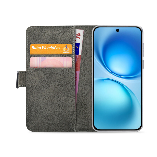 Mobilize Mobilize Classic Gelly Wallet Book Case Vivo X200 FE Zwart