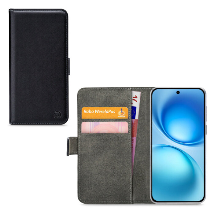 Mobilize Mobilize Classic Gelly Wallet Book Case Vivo X200 FE Zwart