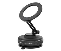 Mobilize Mobilize MagSafe Compatible Phone Holder - 360° Rotatable & Foldable - Vacuum Suction - Black