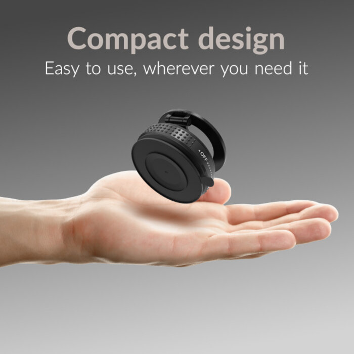 Mobilize Mobilize MagSafe Compatible Phone Holder - 360° Rotatable & Foldable - Vacuum Suction - Black