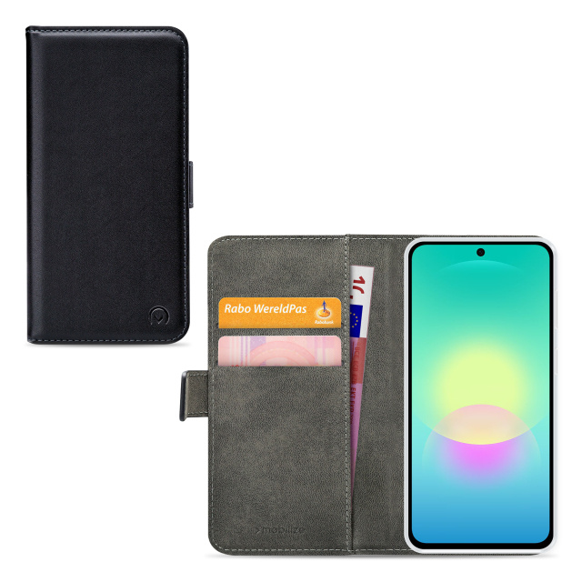 Mobilize Mobilize Classic Gelly Wallet Book Case Samsung Galaxy A27 5G Zwart