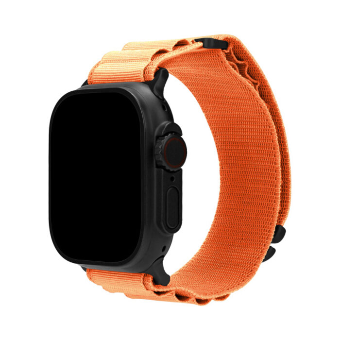 Mobilize Mobilize Nylon Watch Band - Alpine - Black Connector - for Apple 38/40/41/(Gen 10+) 42mm - Orange