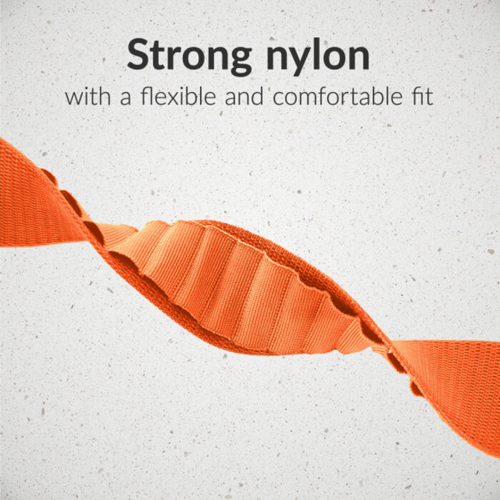 Mobilize Mobilize Nylon Watch Band - Alpine - Titanium Connector - for Apple 38/40/41/(Gen 10+) 42mm - Orange