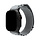 Mobilize Nylon Watch Band - Alpine - Black Connector - for Apple 42 (Gen 1 t/m 3)/44/45/46/49mm - Light Grey