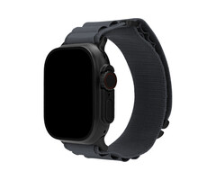 Mobilize Mobilize Nylon Watch Band - Alpine - Black Connector - for Apple 42 (Gen 1 t/m 3)/44/45/46/49mm - Dark Grey