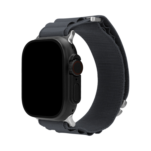 Mobilize Mobilize Alpine Nylon Band - Titanium Connector - Apple 38/40/41/42mm - Donkergrijs