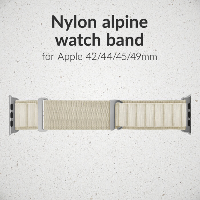 Mobilize Mobilize Alpine Nylon Watch Band Apple Watch 42/44/45/46/49mm - Starlight